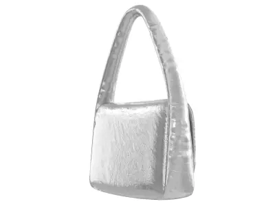Balenciaga Monaco Small Sling Bag Silver Low-poly 3D model