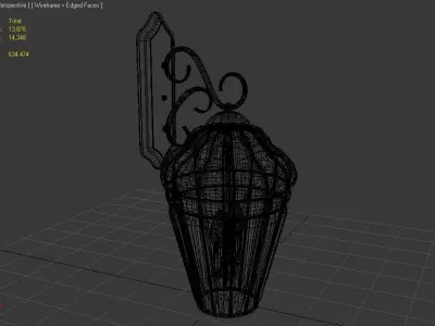 Wall Lantern 3D model