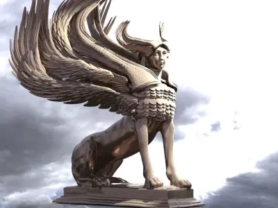 Giza Sphinx collection 3D model