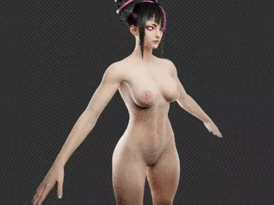 Juri Han -Street fighter 6- 3D model