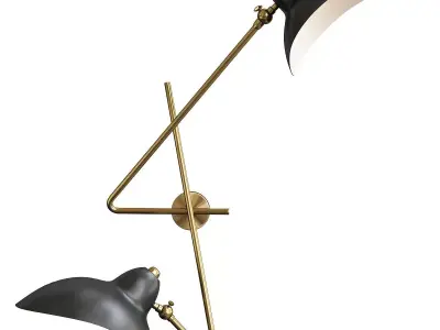 YORK SCONCE Low-poly 3D model