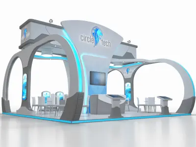 exhibition stand 64 sqm 3D model