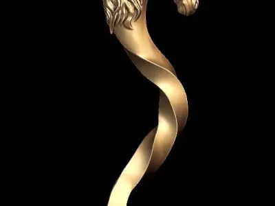 HORSE DOOR HANDLE  3D print model