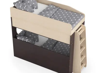 Legenda K10 with LP09 childrens modular bed 3D model