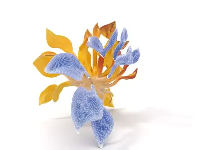 Radiant Yellow Leaf Model Pack Low-poly 3D model