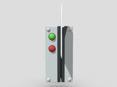 Card Reader Door Lock Low-poly 3D model