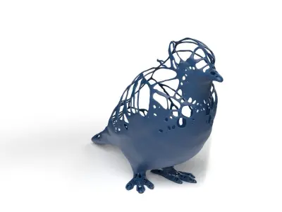 Swallow Dust Voronoi Low-poly 3D model