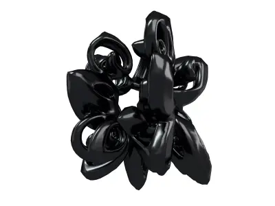 Abstract Flower Shape v1 004 Low-poly 3D model