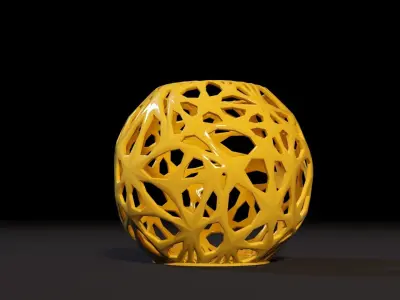 Beautiful vase decor 3D print model shop