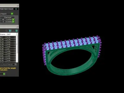 Light Wt Ring - 86 3D print model