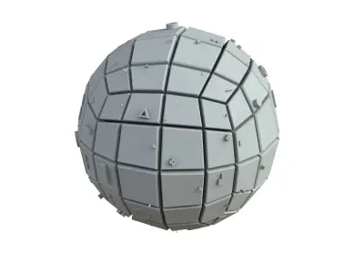 Sci Fi Object No 3692 Low Poly Low-poly 3D model