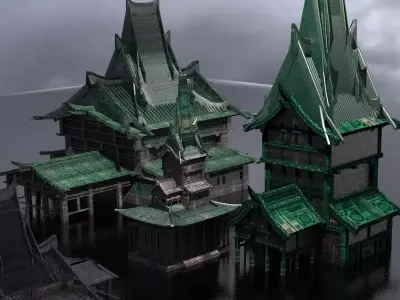 Temple Ruin 7 3D model