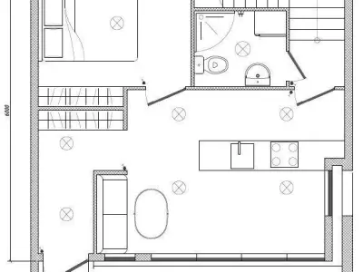 Modern house 68m2 3D model