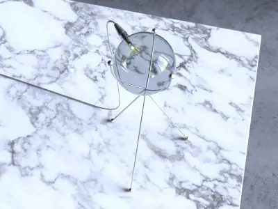 Lab Table Lamp TL1 3D model