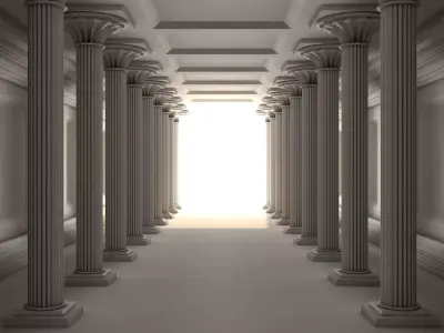 Medieval Corridor 3D model