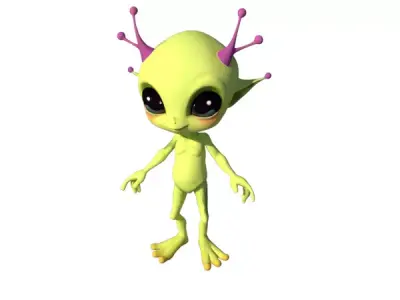  Alien Creature 3D Model Game Ready Sci-Fi Character Low-poly 3D model