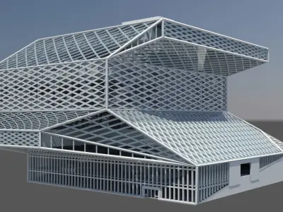 Seattle Public Library  3D model