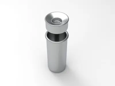 Floor Ashtray Low-poly 3D model