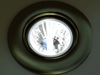 Halogen Lamp 04 Photoreal 3D model