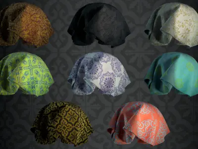 Fabric material - VOL 05 - Maps - Sbsar Texture