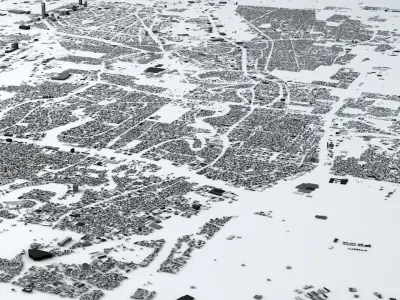 Jakarta Streets and Buildings 3D model