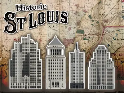 Historic St Louis Collection 3D print model
