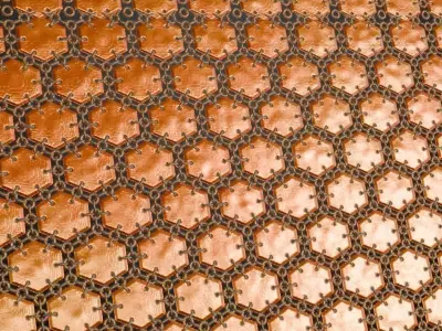 Orange Metal Mesh Transparent PBR Seamless Texture