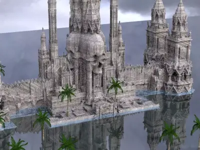 Pirate Aztec ruins 3D model