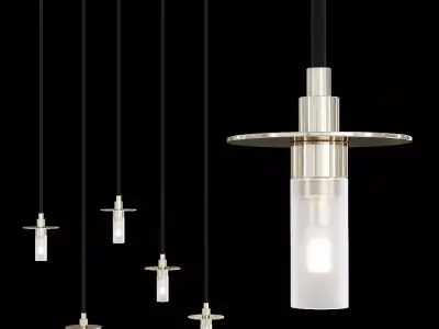 Restoration Hardware RENNES PENDANT Nickel 3D model