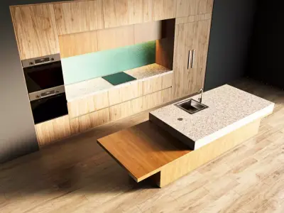 49-Kitchen1 texture 5 3D model