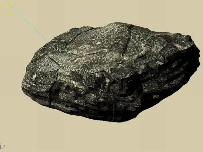 Mountain Hengshan - Little Rock 03 3D model