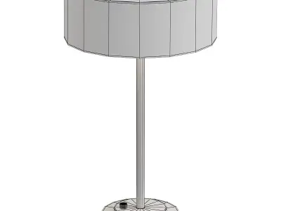 RICHMOND table lamp in brass with shade 3D model