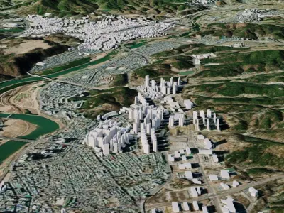 Ulsan - South Korea 3D model