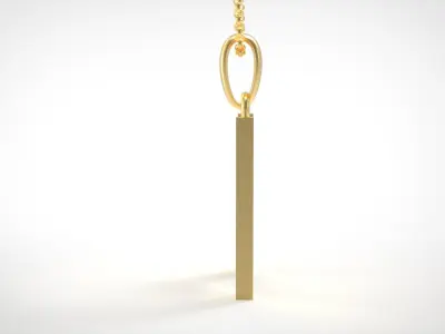 Model 609 Classic Initial Light H Letter 3D print model