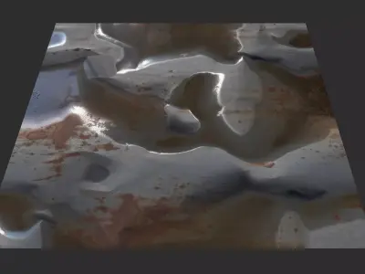 Rain Water Rusted Metal 2k 4k Textures Texture