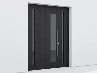Aluminium door 263 3D model