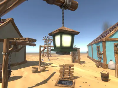 Stylized Village Pack Low-poly 3D model