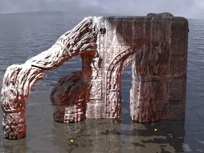 Dantes Inferno Depths Ruin 6 3D model