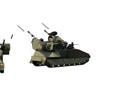 ANTIAIRCRAFT SHORT RANGE MOBILE UNIT 3D model