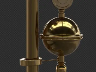 Farmhouse Floor Lamp 3D model