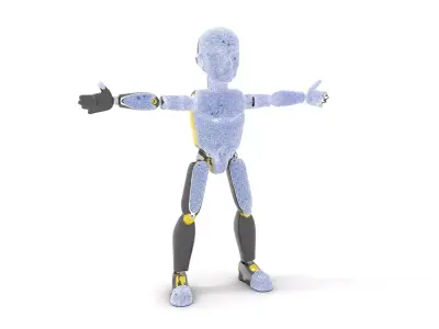 Tech Dummy Black model pack Low-poly 3D model