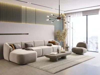 Interior Scene Living Room 19 3D model
