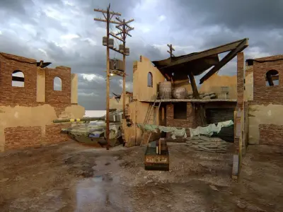 Ruined Scene 3D model