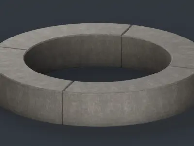 Modern Outdoor Bench 92 PBR Game Ready Low-poly 3D model