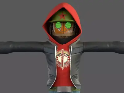 Game ready Character Low-poly 3D model purchase
