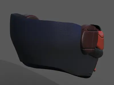 Gas mask respirator scifi futuristic 3d  Low-poly 3D model