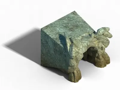 New Village - cave -01 3D model