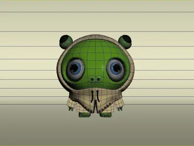 Cute Alien 3D model