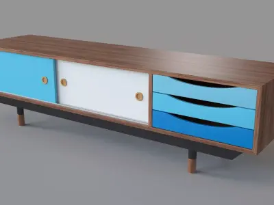Soren 71 TV Stand 3D model