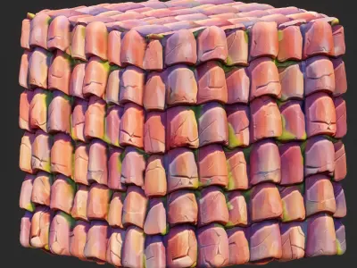  Stylized Roof Seamless Texture Texture